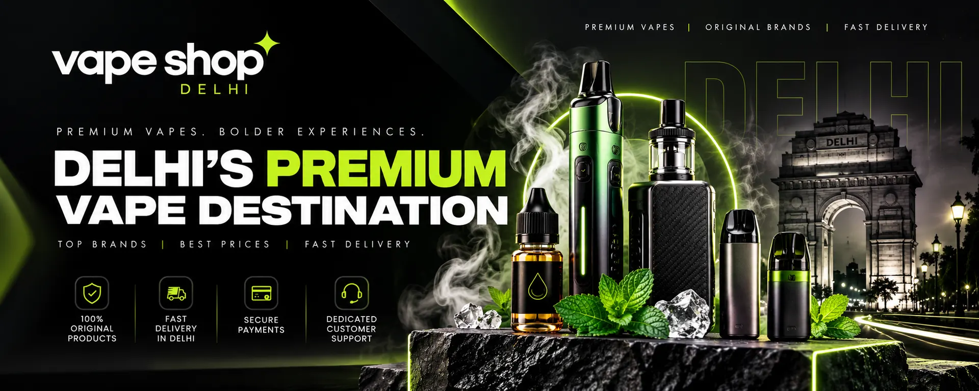 Vapeshop Delhi — Delhi's premium vape destination. Top brands, best prices, fast delivery in Delhi.